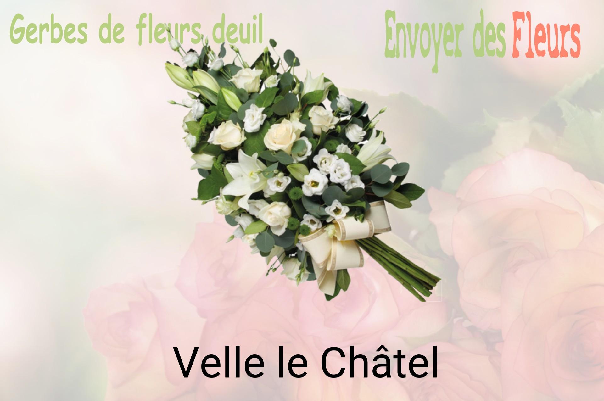 Gerbe de fleurs de deuil livrée à Velle-le-Châtel